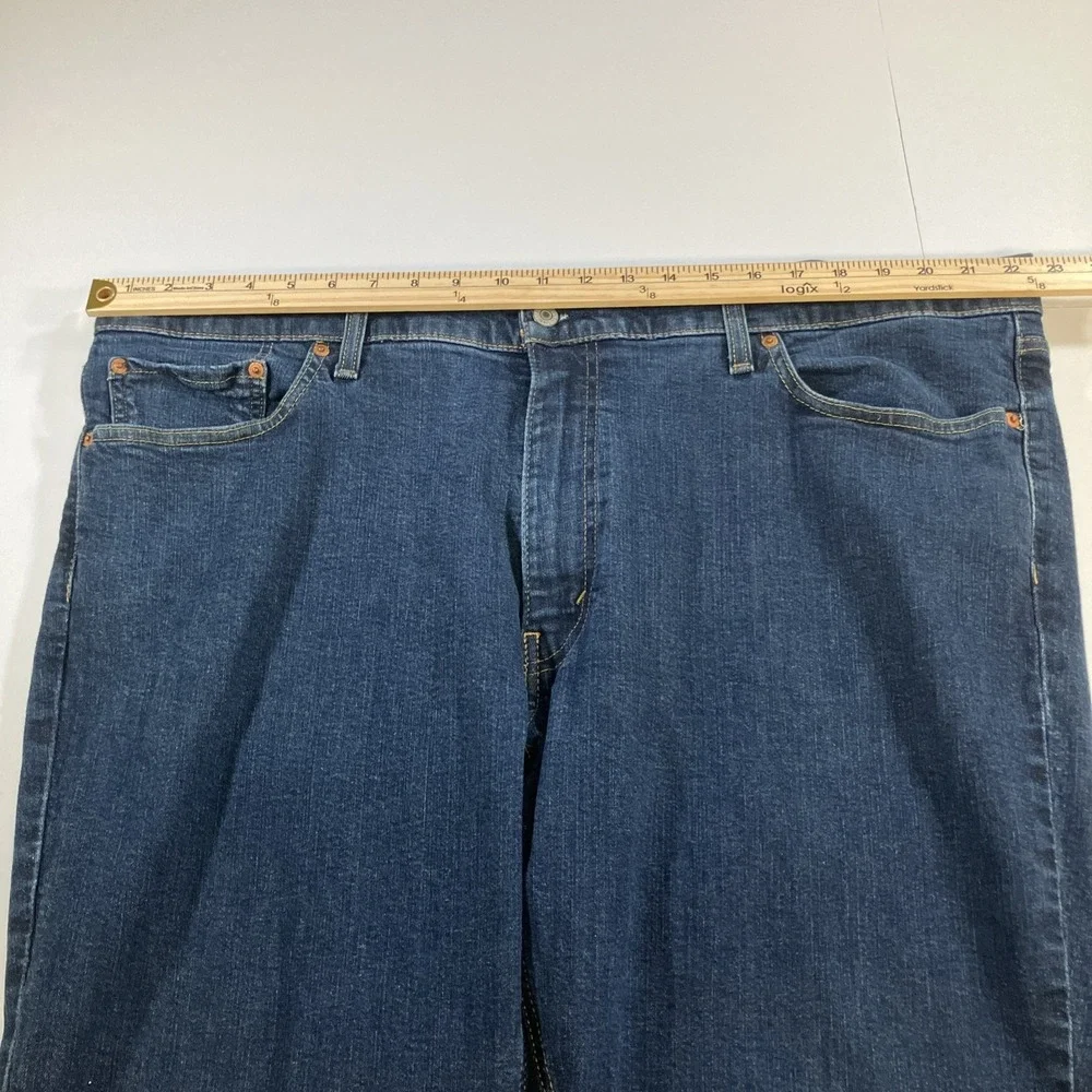 Levi's 541 Athletic Taper Fit Men's 46X32 Jeans Dark Wash Stretch